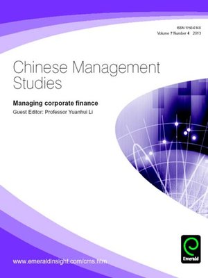 cover image of Chinese Management Studies, Volume 7, Issue 4